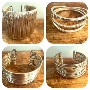 4 Gorgeous silver bracelets!